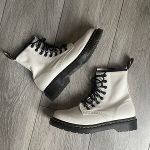 White Doc Marten boots
